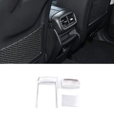 Ajuste para Benz GLE 2020-2021 2022 cubierta embellecedor fila trasera salida de aire ventilación mate plateado