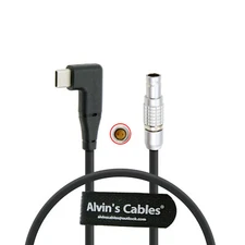 Right Angle PD USB-C Type-C to 2 Pin Power Cable Fast Charging for DJI Ronin