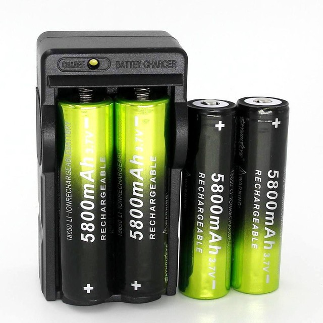 4 RECHARGEABLE BATTERIES & 1CHARGER FOR USE WITH ATOMIC BEAM USA