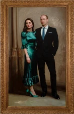 WILLIAM & KATE "PORTRAIT PAINTING" PHOTO FRIDGE MAGNET 5" X 3.25"