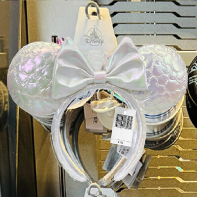 Disney Parks Loungefly Minnie Ears Mickey Icon Quilted Iridescent Headband US