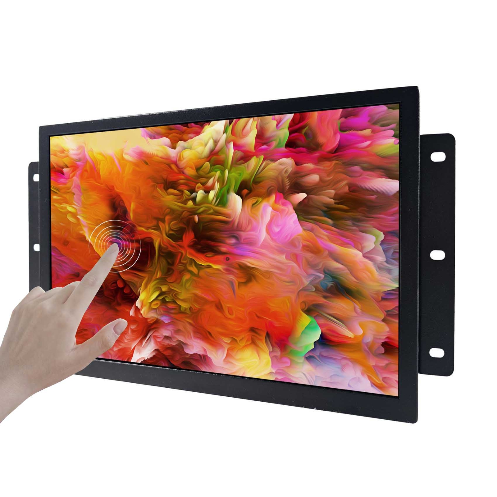 13.3"" 1080P Industrial IPS Capacitive Touch HD VGA DVI LCD Monitor & Speakers