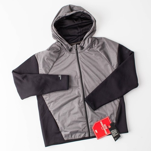 NEW Under Armour Women's Large Hooded Gore Windstopper Black Grey Zip Up Jacket