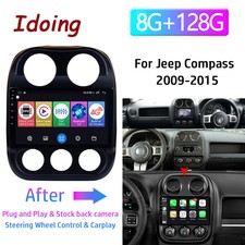 For Jeep Patriot Compass 2010-2016 GPS Apple CarPlay Android 12 Car Stereo Radio