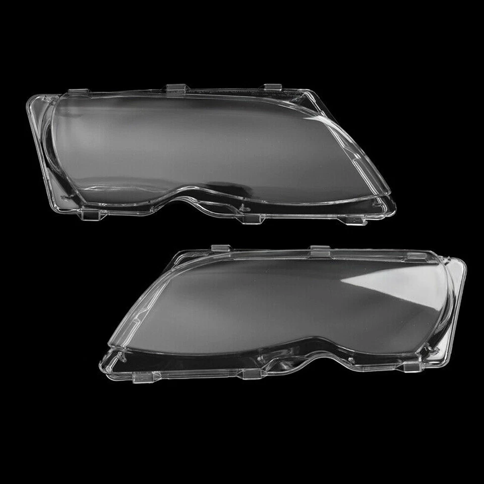 Cubierta de lente transparente para faros para BMW 320i 325i 330i E46 serie 3 2001-2005 Foto 3 de 4