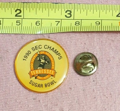 Vintage 1990 SEC Champs Sugar Bowl 100 Years of Volunteers Lapel Pin UT Football