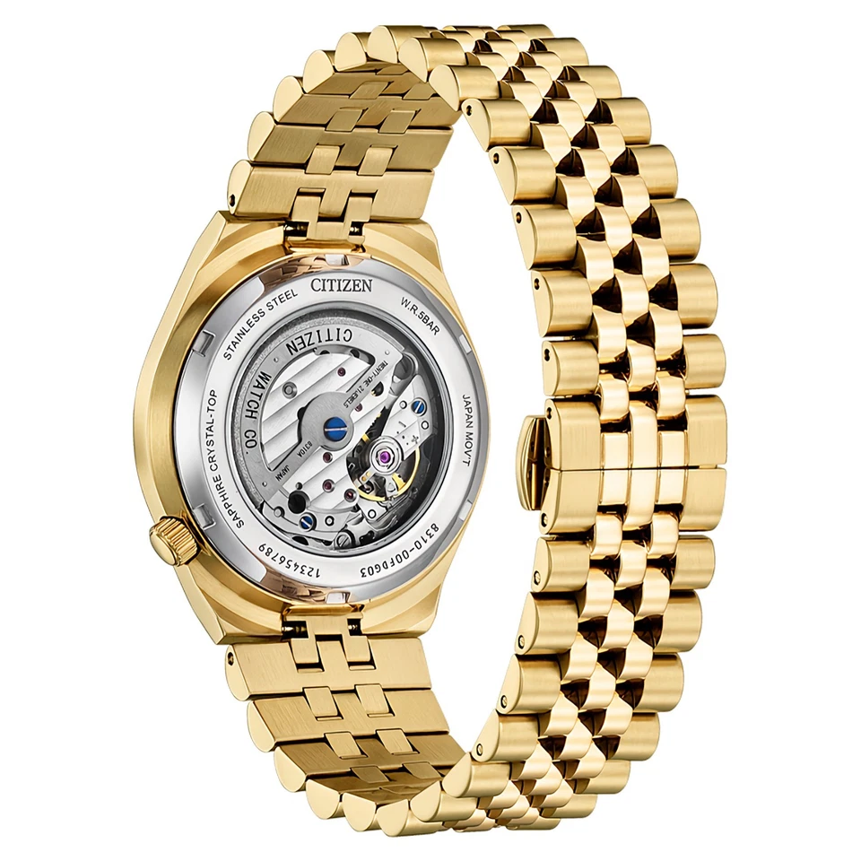 Reloj para hombre Citizen NK0023-57L Tsuyosa 40 mm automático esfera azul pantalla de fecha Foto 3 de 4