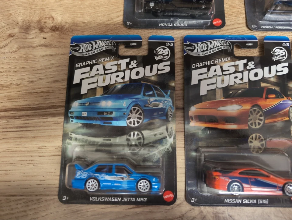 Hot Wheels Fast And Furious 25 Years Graphic Remix Full Set Of 5 Cars - in UK - Image 4 of 4