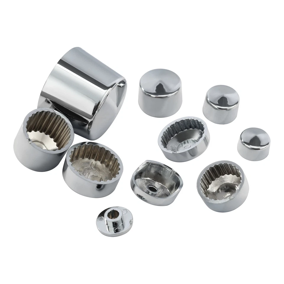 Tapacubos cromados para Harley Davidson Softail Twin Cam 1984-2006 Foto 4 de 4