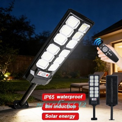 20000000LM Commercial Solar Street Light Outdoor Motion Sensor Road Area Lamp