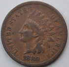 1880 1C Indian Head Cent #413