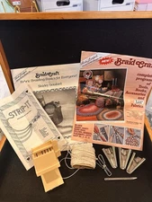 Shirley Botsford 1987 Braided Rug Braid Craft Kit With Strip-It Fabric Tool. 