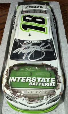 2013 Kyle Busch Autographed #18 Interstate Batteries 1/24. MEGA RARE 