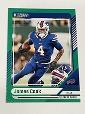 2024 Donruss Football Green Press Proof #105 - James Cook - Buffalo Bills