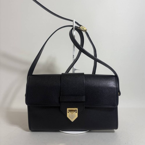 Yves Saint Laurent Shoulder Bag Black Leather 10.2x6.5x2.0 in 87B232