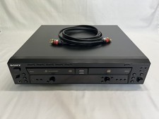 Sony RCD-W500C 5 CD Changer/CD Recorder TESTED WORKS w/ RCA Cable