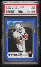 2020 Panini Donruss Rated Rookie Press Proof Blue Henry Ruggs III PSA 9 MINT 0a2