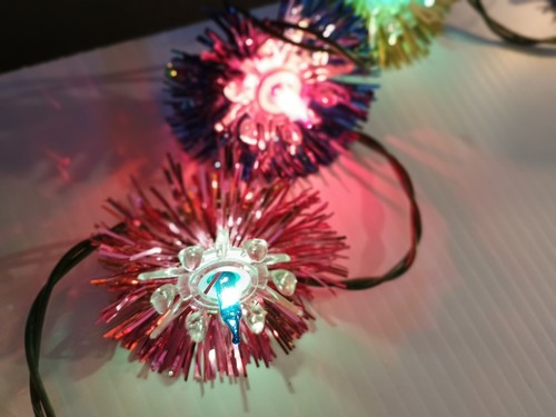 Vintage 20 GE Merry Midget Tinsel Working Christmas String Lights in Box - Picture 9 of 15