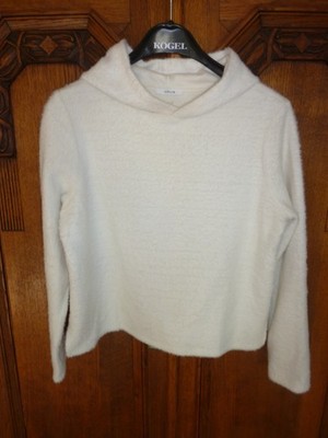 OPUS Damen Kapuzenpullover Hoodie Gr. 38 M Wollweiß