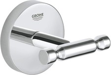 GROHE BauCosmopolitan Double Robe Hook - Bathroom Wall Mounted Shower Towel... 