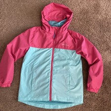 NWOT-Eddie Bauer Girl s 3-in-1 Hooded Jacket Size Large 14/16 Pink/Teal/Purple