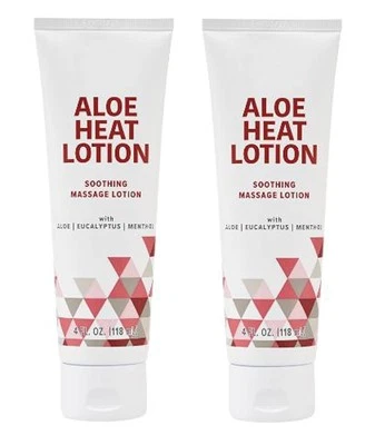 FOREVER Aloe Heat Lotion – Soothing Massage with Eucalyptus & Menthol, 118ml (Pack of 2)