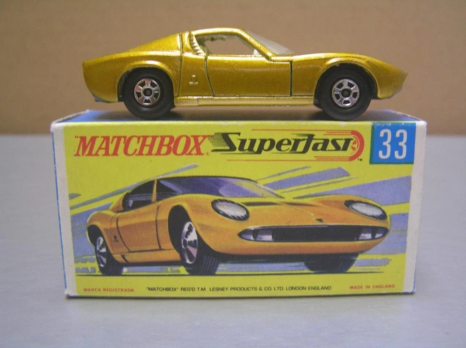 Matchbox Superfast MB33 Lamborghini Miura P400 white interior Mint in Box MIB - Image 4 of 4