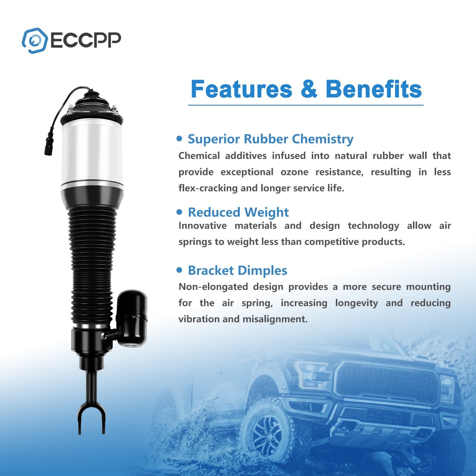 Bentley Continental GT FRONT+RIGHT Air suspension strut