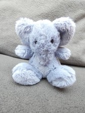 Jellycat Poppet Elephant Plush Blue/Grey Mini Baby 4" Tall Approx