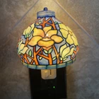 vintage Ceramic stained glass style wall night Light Tiffany Style Lamp Shade