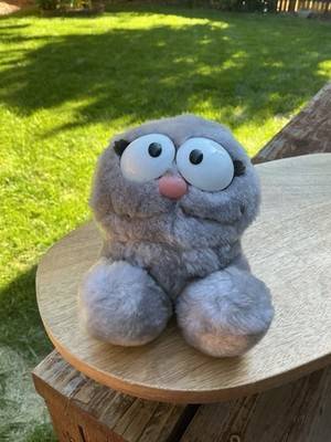 Vintage 1983 Garfield Nermal Laying Down Plush Grey Cat Fun Farm 