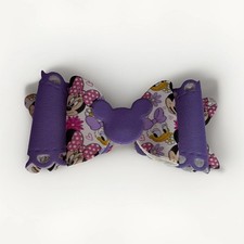 Disney Minnie Mouse Purple Grosgrain Ribbon Bow Alligator Hair Clip for Girls