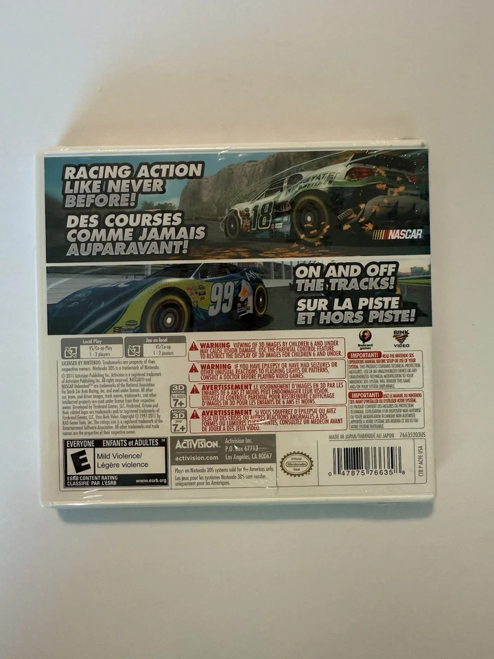 NASCAR UNLEASHED Nintendo 3DS New Sealed - Image 2 of 4