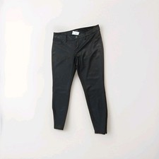 THE LIMITED Pants Slim Fit Ankle Zip Black Textured Dress Pants Size 10 Women's