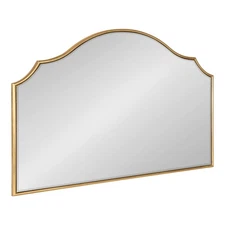 Kate and Laurel Leanna Glam Horizontal Wall Mirror, 20 x 30, Gold, Sophistica...