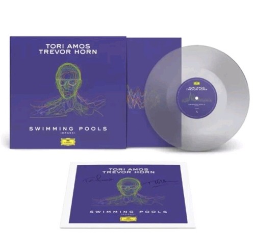 RARE Tori Amos Trevor Horn Swimming Pools (Drank) Clear 10" Vinyl Signed Print prezzo ebay