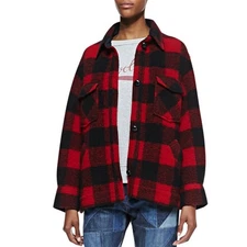 Isabel Marant Etoile Gaston Buffalo Plaid Jacket Size XS