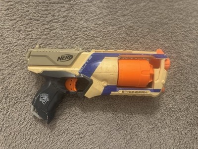 Nerf N-Strike Strongarm White Soft Dart Blaster Gun Toy Hasbro 2011