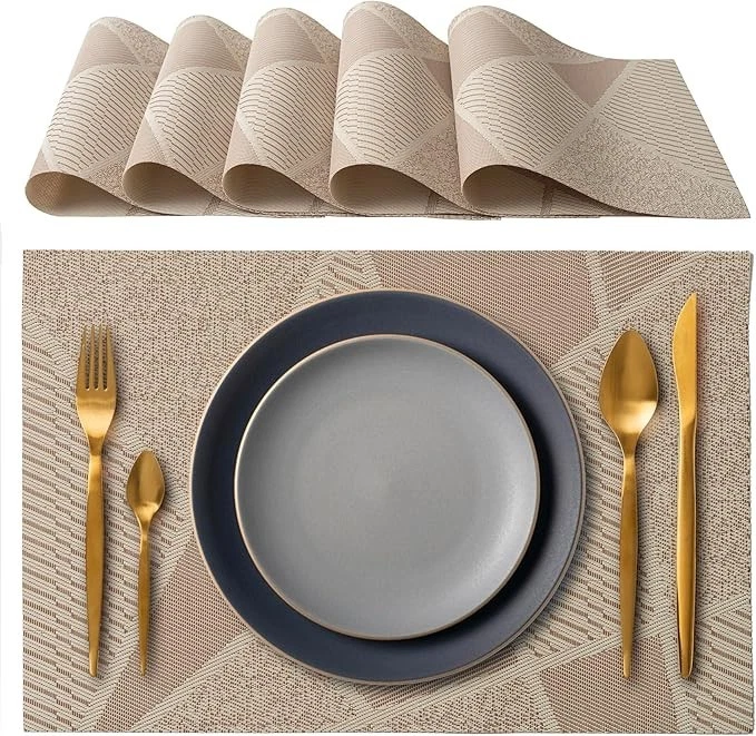 Excelsa set 6 sottopiatti Foliage plastica 33x2x33 cm multicolor