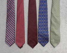 Brooks Brothers (Lot 5) Makers & Merchants Silk Woven In Italy & Made In USA Tie
