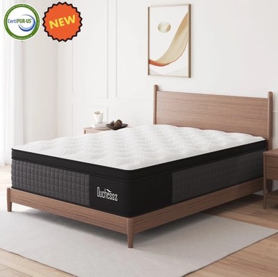 10'' King Gel Memory Foam Colchon Hibrido Cama Mattress in Box Hybrid Medium Firm