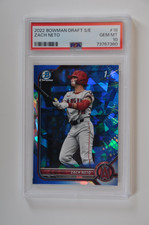 2022 Bowman Draft Sapphire Zach Neto LA Angels PSA 10