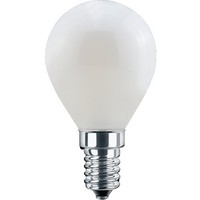 LED Tropfenlampe, E14, 4.5W 2700K 470Lm, Glas Opal