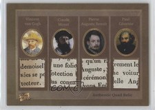 2025 The Bar Pieces of Past Art & Music Edition Quad Relic Vincent Van Gogh 1rl8