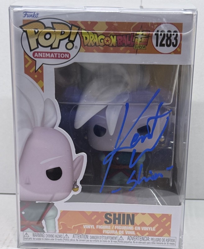 Funko Pop Dragon Ball Super Shin #1283 Autographed Signed w/ Protector