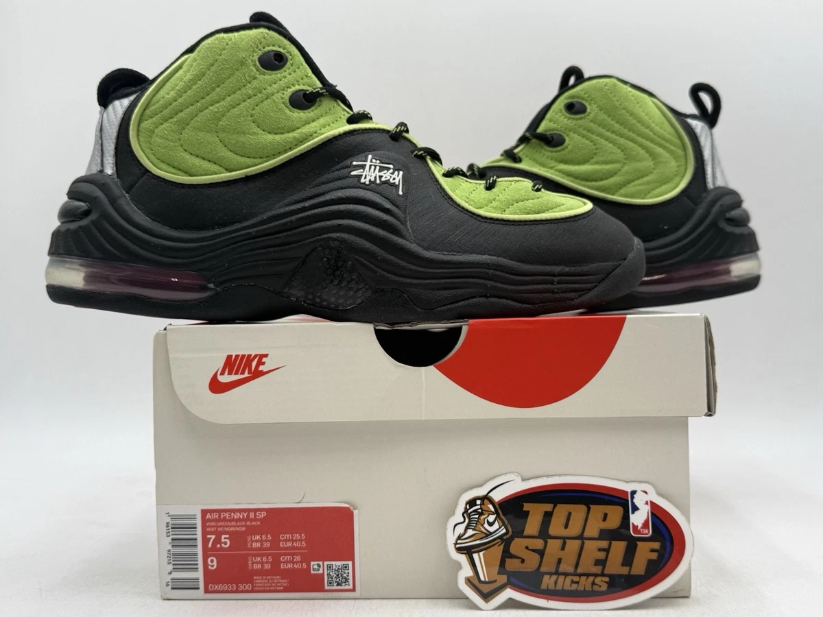Stussy x Nike Air Penny 2 Vivid Green for Sale | Authenticity