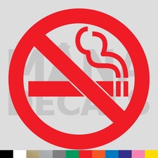 NO SMOKING Vinyl Die Cut Decal Sticker - Smoke Warning Sign