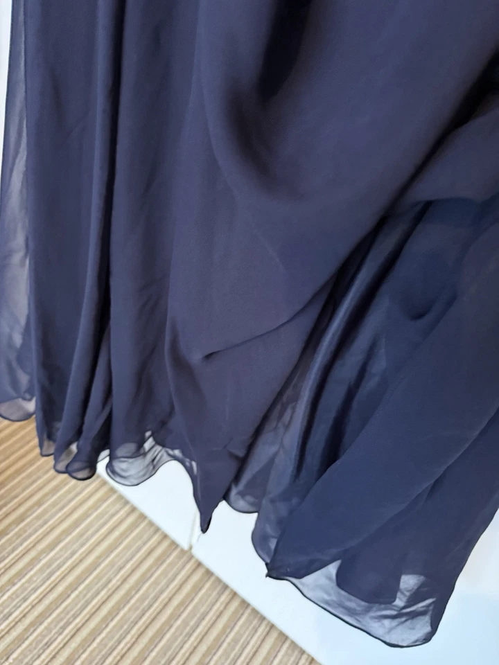 Vintage 90s Lyndella Beaded Sequin Drop Waist Party Evening Dress Size 20 - Image 4 of 4