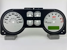 US Speedo Ford Mustang SVT/Snake Silver Gauge Face for Clusters 2005-2009