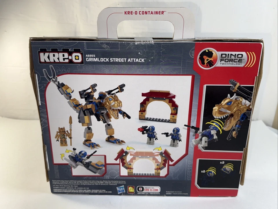 Kre-O Transformers Grimlock Street Attack  Gold Optimus Prime Kreo A6955 New - Image 3 of 4